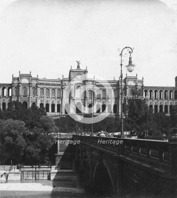 The Maximilianeum, Munich, Germany, c1900.Artist: Wurthle & Sons