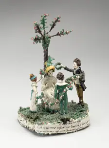 The May Dance, France, Early 19th century. Creator: Verres de Nevers