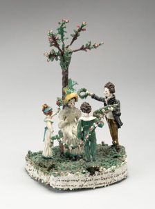 The May Dance, France, Early 19th century. Creator: Verres de Nevers