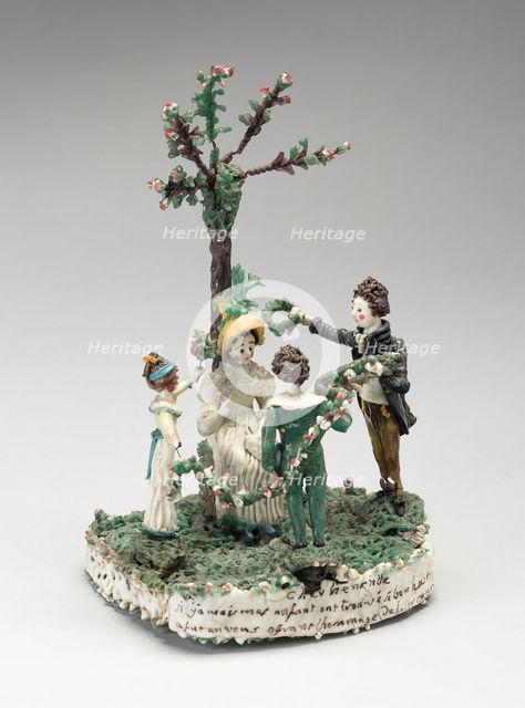 The May Dance, France, Early 19th century. Creator: Verres de Nevers.