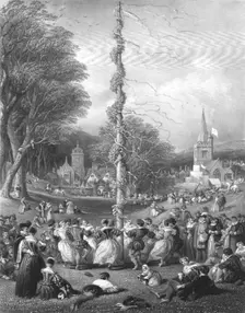 The May-pole 1866. Artist: Charles Cousen