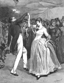 The Mayor of Casterbridge, by Thomas Hardy. A dance with Elizabeth Jane 1886. Creator: Robert Barnes