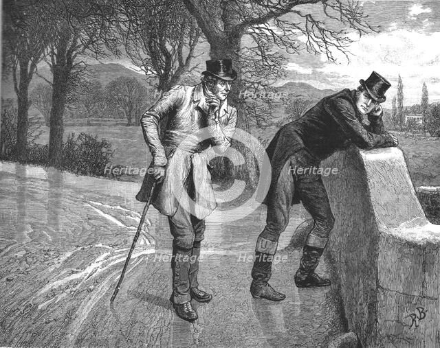 'The Mayor of Casterbridge, by Thomas Hardy. Henchard turned slightly', 1886. Creator: Robert Barnes.