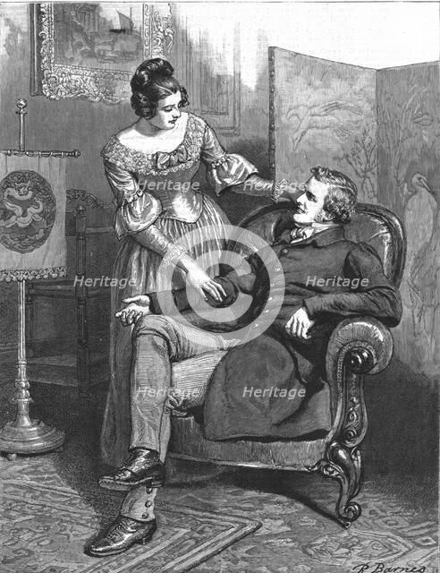 'The Mayor of Casterbridge, by Thomas Hardy. "Well, Lucetta, I've a bit of news for ye"', 1886. Creator: Robert Barnes.