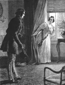 The Mayor of Casterbridge, by Thomas Hardy. The Man before her was not Henchard 1886. Creator: Robert Barnes
