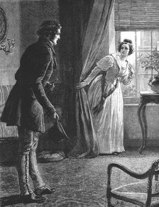 The Mayor of Casterbridge, by Thomas Hardy. The Man before her was not Henchard 1886. Creator: Robert Barnes