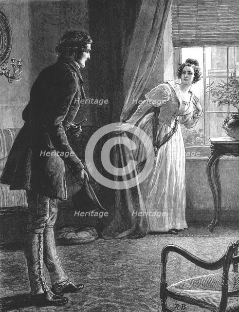 'The Mayor of Casterbridge, by Thomas Hardy. The Man before her was not Henchard', 1886.   Creator: Robert Barnes.