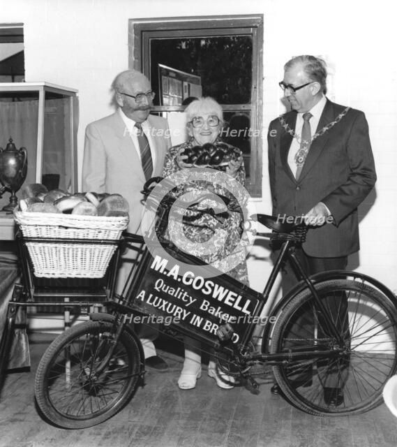 The Mayor of Redbridge with Jewish bakers, London, 1986. Artist: Sidney Harris