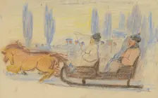 The mayor was in town, around 1930. Creator: Jozef Hanula