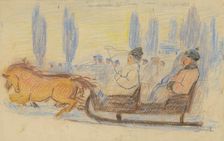 The mayor was in town, around 1930. Creator: Jozef Hanula