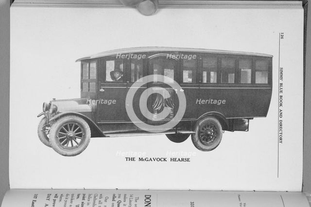 The McGavock hearse, 1923. Creator: Unknown.