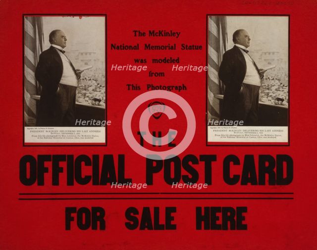 "The McKinley national memorial statue was modeled from this photograph...", c1907. Creator: Frances Benjamin Johnston.