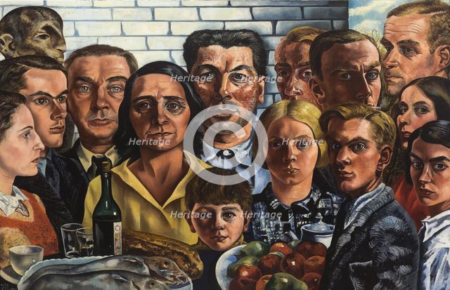 The Meal Among Friends, 1932-1933. Creator: Toorop, Charley (1891-1955).