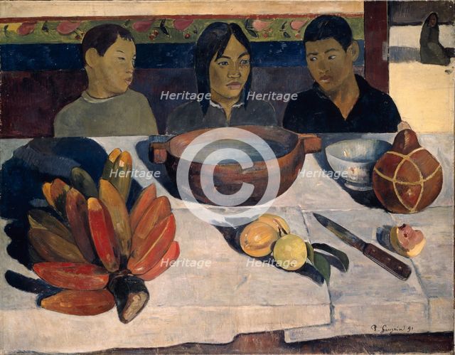 The Meal (Bananas), 1891. Artist: Gauguin, Paul Eugéne Henri (1848-1903)