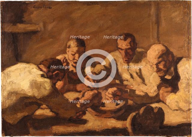 The Meal, c1920-1921. Creator: Albin Egger-Lienz.
