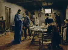 The Mealtime Prayer, 1885. Artist: Uhde, Fritz von (1848-1911)