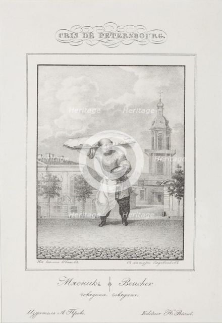 The meat merchant, 1830-1831.