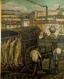 The meat wagon 1919. Creator: José Gutiérrez Solana