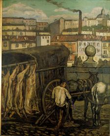 The meat wagon 1919. Creator: José Gutiérrez Solana