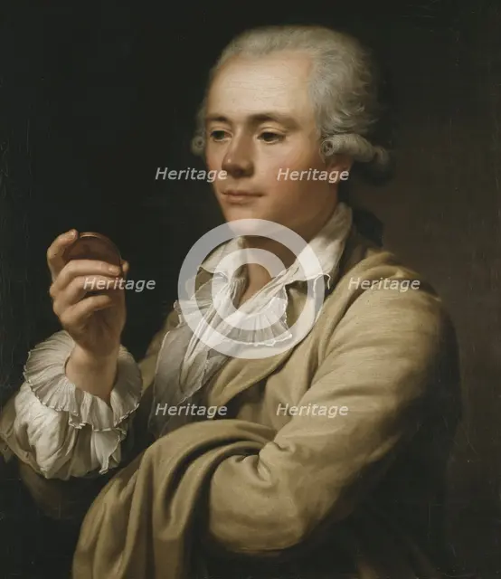 The Medal Engraver Lars Grandel (1750-1836), c18th century. Creator: Adolf Ulric Wertmüller.