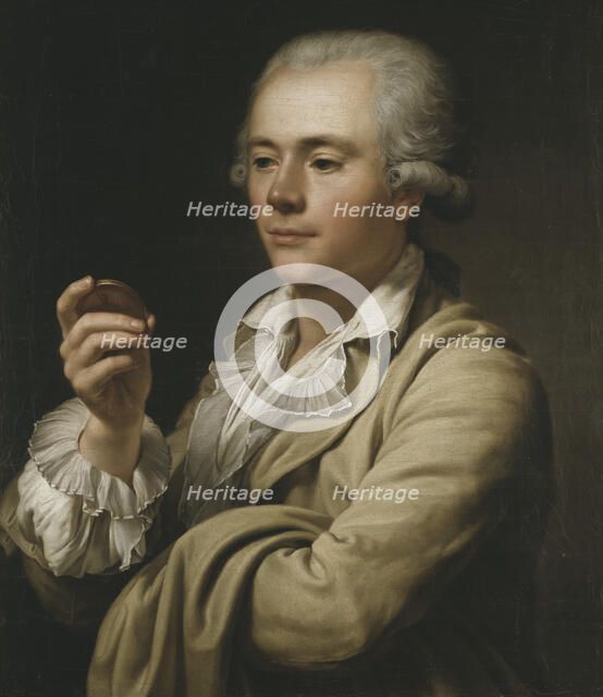 The Medal Engraver Lars Grandel (1750-1836), c18th century. Creator: Adolf Ulric Wertmüller.