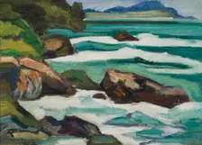 The Mediterranean Breaker, late 19th-early 20th century. Creator: Helmer Osslund