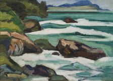 The Mediterranean Breaker, late 19th-early 20th century. Creator: Helmer Osslund