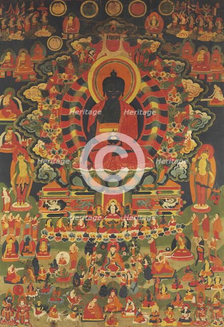 The Medicine Buddha, 18th century. Creator: Tibetan culture.