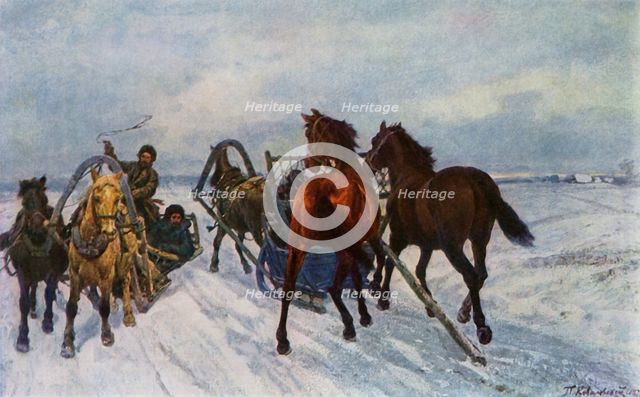 'The Meeting', 1871, (1965). Creator: Pavel Osipovic Kovalevskij.