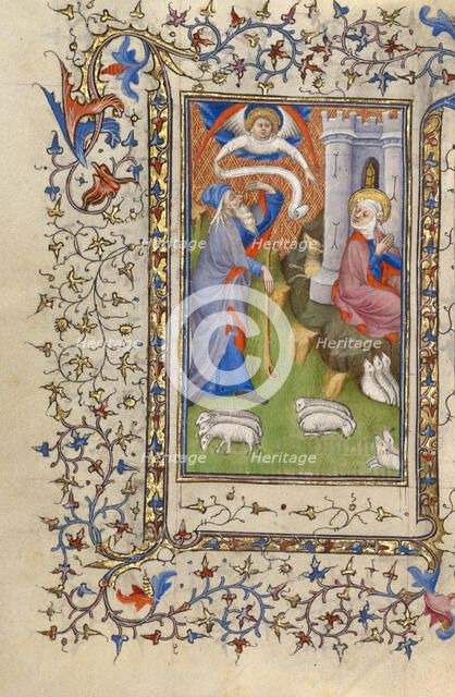 The Meeting at the Golden Gate; Book of Hours, about 1410. Creator: Unknown.