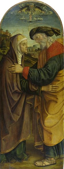 The Meeting at the Golden Gate, c1493-1494. Creator: Macrino d'Alba