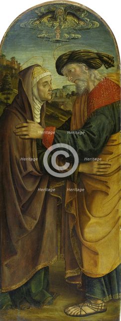 The Meeting at the Golden Gate, c1493-1494. Creator: Macrino d'Alba.