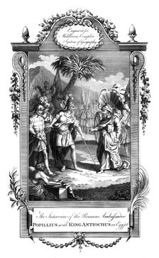 The meeting between the Roman Ambassador, Popillius, and King Antiochus, Egypt, c18th century