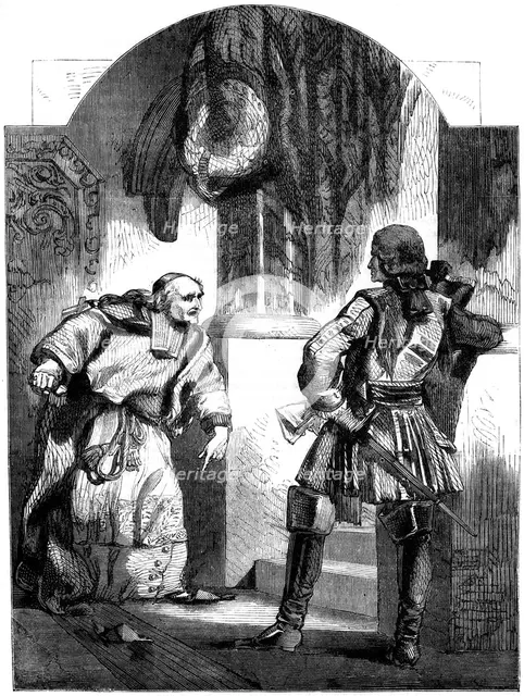 The meeting between Cardinal Giulio Alberoni and Colonel Stanhope, 18th century (19th century). Artist: Unknown