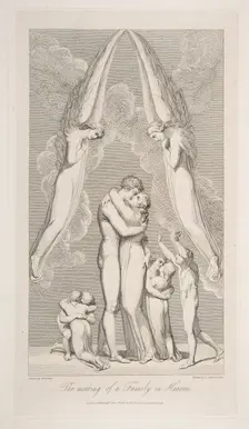 The Meeting of a Family in Heaven, from The Grave, a Poem by Robert Blair, March 1, 1813. Creator: Luigi Schiavonetti