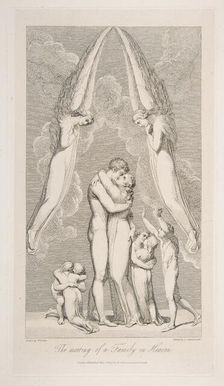 The Meeting of a Family in Heaven, from The Grave, a Poem by Robert Blair, March 1, 1813. Creator: Luigi Schiavonetti