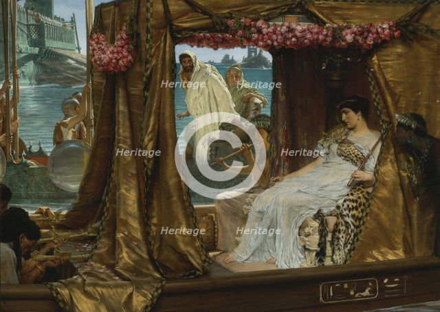 The Meeting of Antony and Cleopatra, 1885. Artist: Alma-Tadema, Sir Lawrence (1836-1912)
