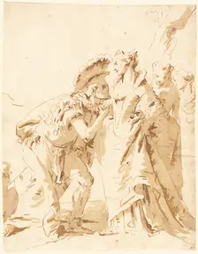 The Meeting of Antony and Cleopatra, mid 1740s. Creator: Giovanni Battista Tiepolo
