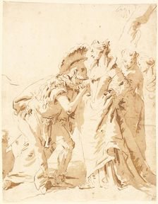 The Meeting of Antony and Cleopatra, mid 1740s. Creator: Giovanni Battista Tiepolo