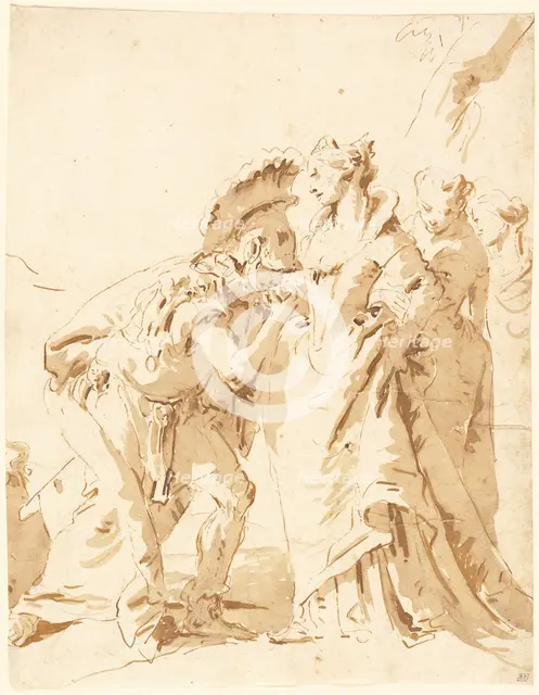 The Meeting of Antony and Cleopatra, mid 1740s. Creator: Giovanni Battista Tiepolo.