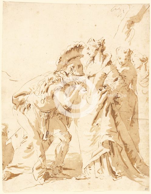 The Meeting of Antony and Cleopatra, mid 1740s. Creator: Giovanni Battista Tiepolo.