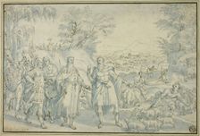 The Meeting of Abraham and Melchizedek, n.d. Creator: Martin de Vos
