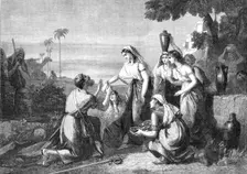 "The Meeting of Abraham's Servant with Rebekah at the Well", by W. Hilton, R.A..., 1864. Creator: W Thomas