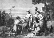 "The Meeting of Abraham's Servant with Rebekah at the Well", by W. Hilton, R.A..., 1864. Creator: W Thomas