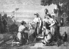 "The Meeting of Abraham's Servant with Rebekah at the Well", by W. Hilton, R.A..., 1864. Creator: W Thomas