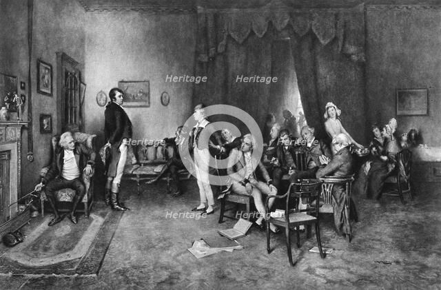 'The Meeting of Burns and Scott', c1786, (late 19th century). Artist: Unknown