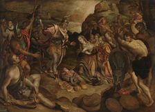 The Meeting of David and Abigail, 1583. Creator: Christiaen Jansz van Bieselingen