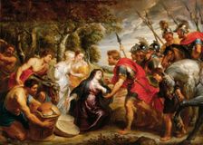 The Meeting of David and Abigail, between 1625 and 1628. Creator: Peter Paul Rubens