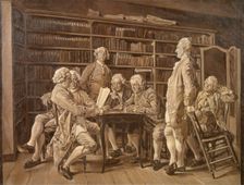 The Meeting of Encyclopédistes at Diderot's Home, 1859
