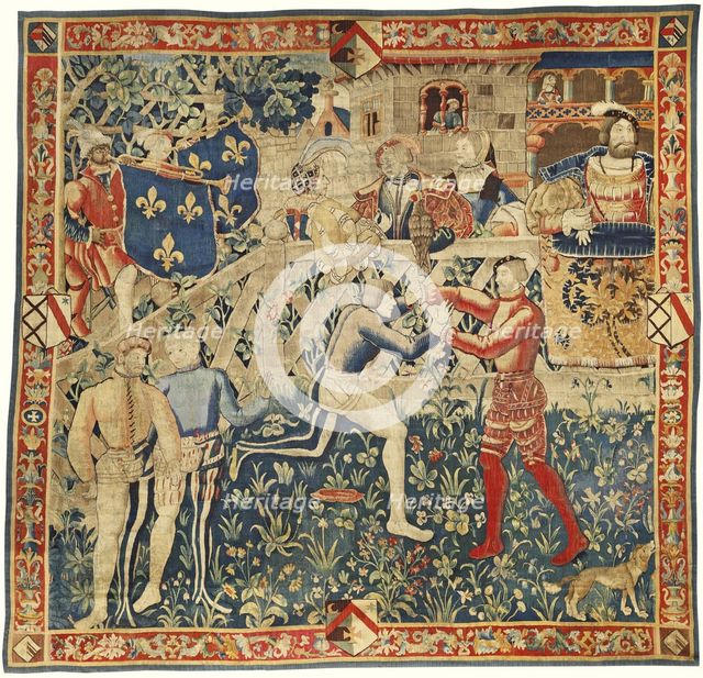 The Meeting of Kings Henry VIII and King Francis I (Tapestry), c. 1520. Artist: West European Applied Art  